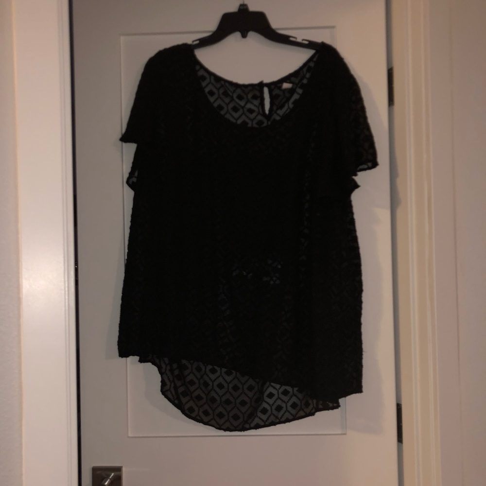 Torrid see-through diamond shirt